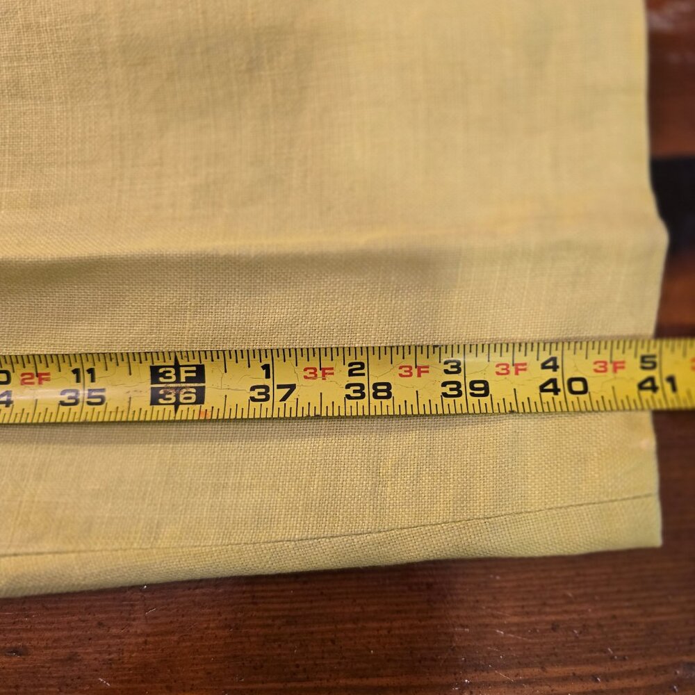 Women's Pants Chartreuse Liz Clairborne size 12 Linen Side Zip Pockets 1990s - Picture 15 of 15